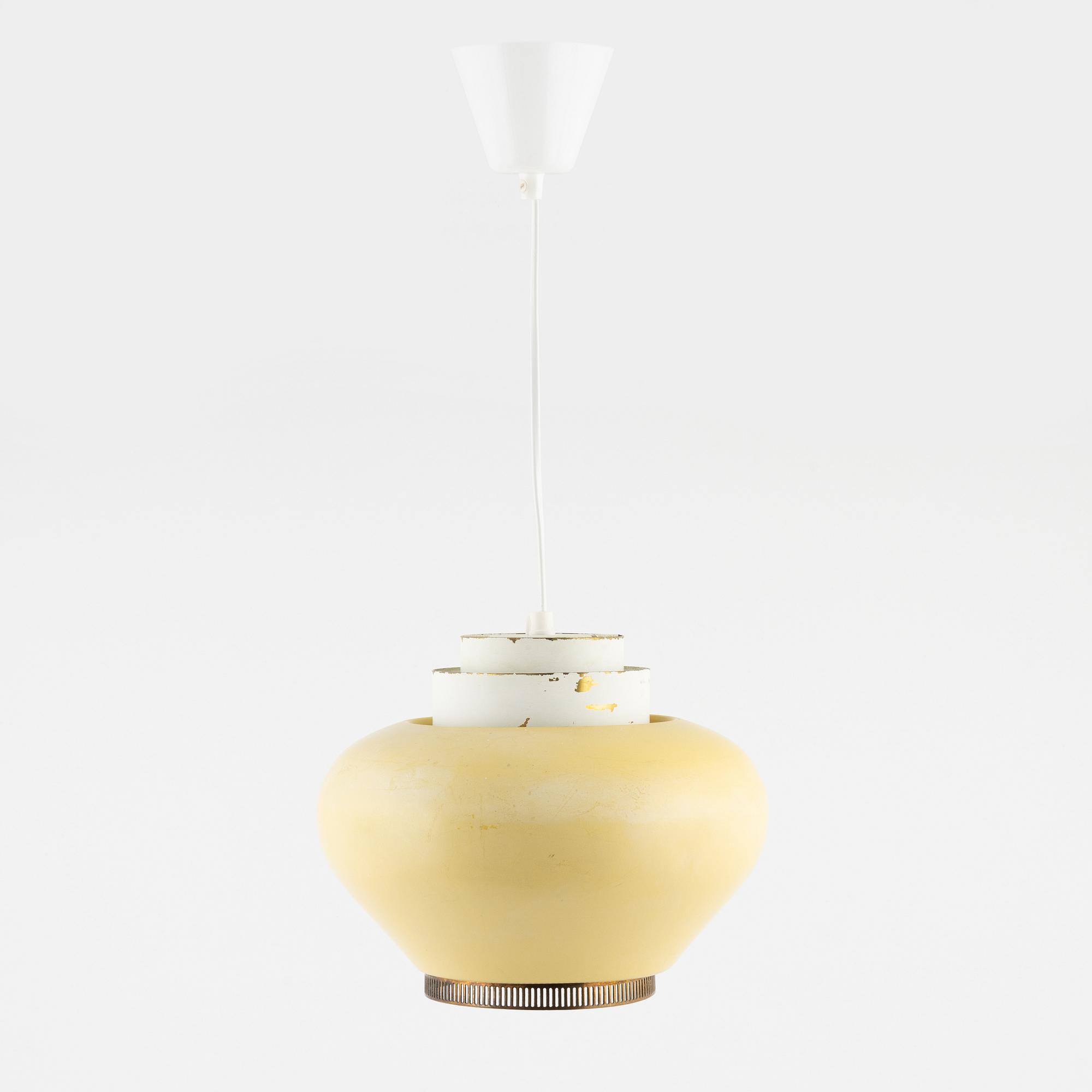 Alvar Aalto, taklampa, modell A 333, Valastustyö, Finland.