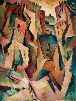 63. Agnes Cleve, "Stadsbild" (Cityscape).