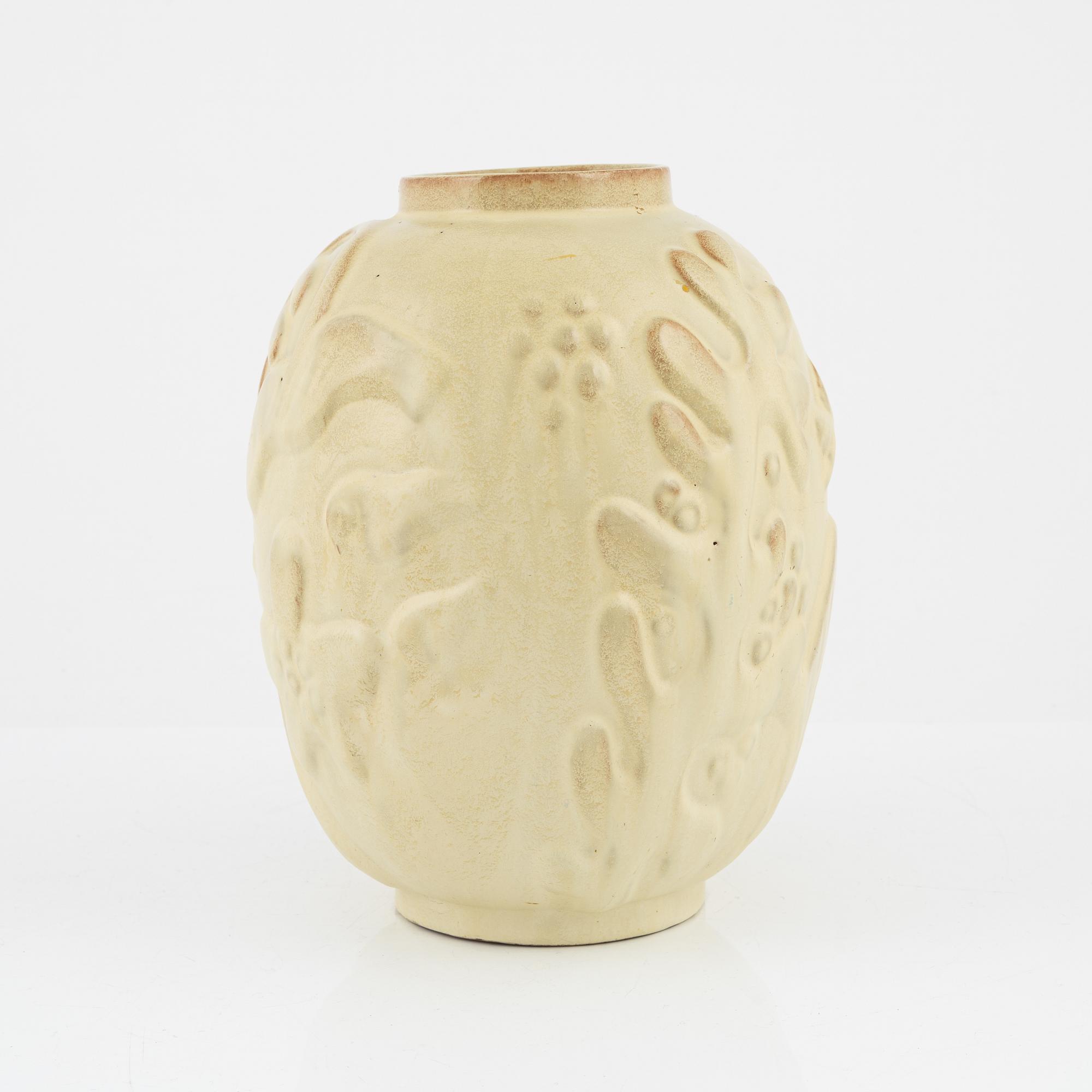 Anna-Lisa Thomson, a glazed earthenware vase from Upsala-Ekeby, 1940's.