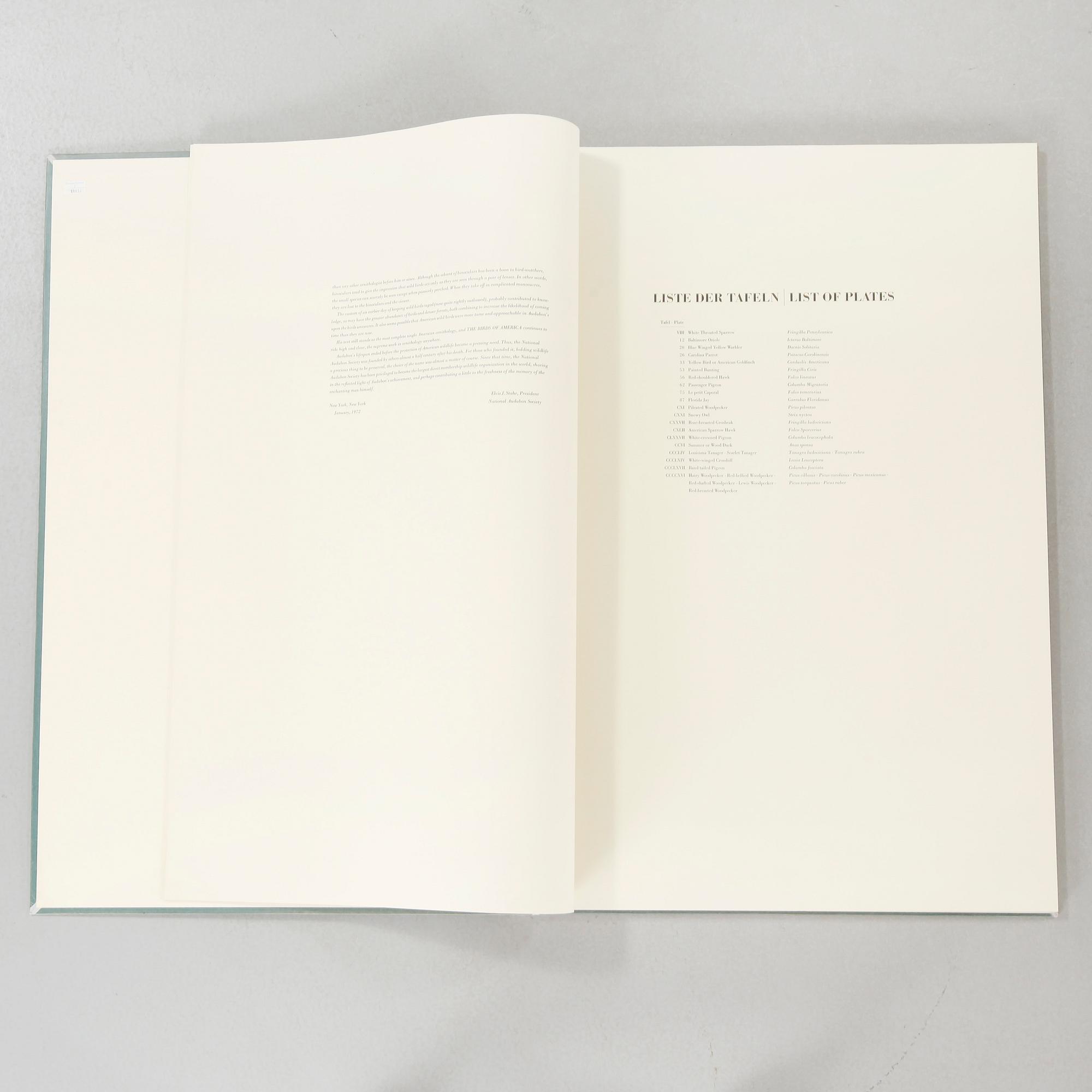 BOK, "The Birds of America", volym I, John James Audubon, numrerad 456/500, 1973.