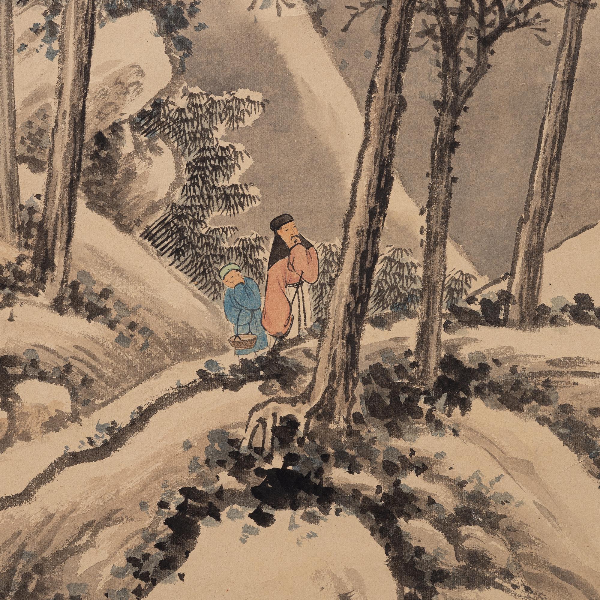 Unidentified artist, two scroll paintings, China, circa 1900/early 20th century.