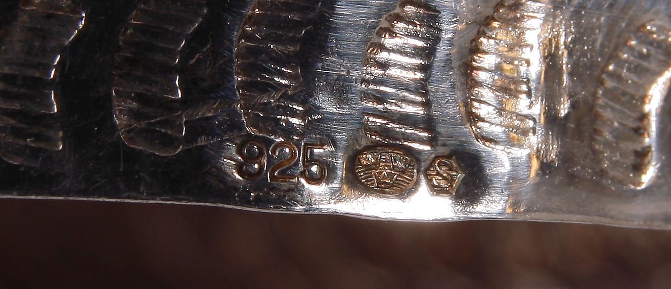 PARTI SILVER, 3 delar. 1800/1900-tal.