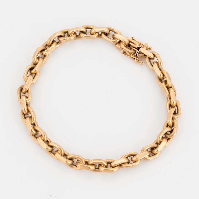 ARMBAND, 18K guld, ankarlänk.