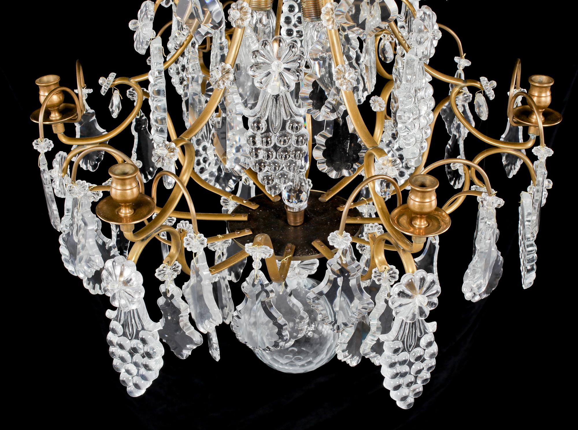LJUSKRONA, rokokostil, 2000-tal. Höjd 85 cm.