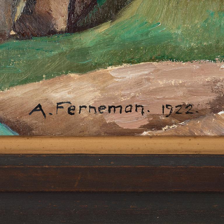 Albin Ferneman, "Vue de Châteaudun".