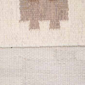 A carpet, double weave, ca 235-237 x 165-166 cm, signed ML (according to the owner Margareta Lundahl).