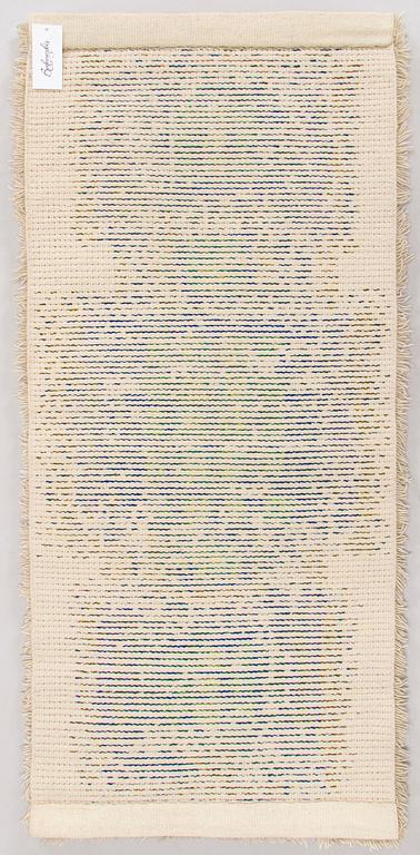 Terttu Tomero, a rya rug for Neovius 75-year anniversary model. Circa 140 x 65cm.