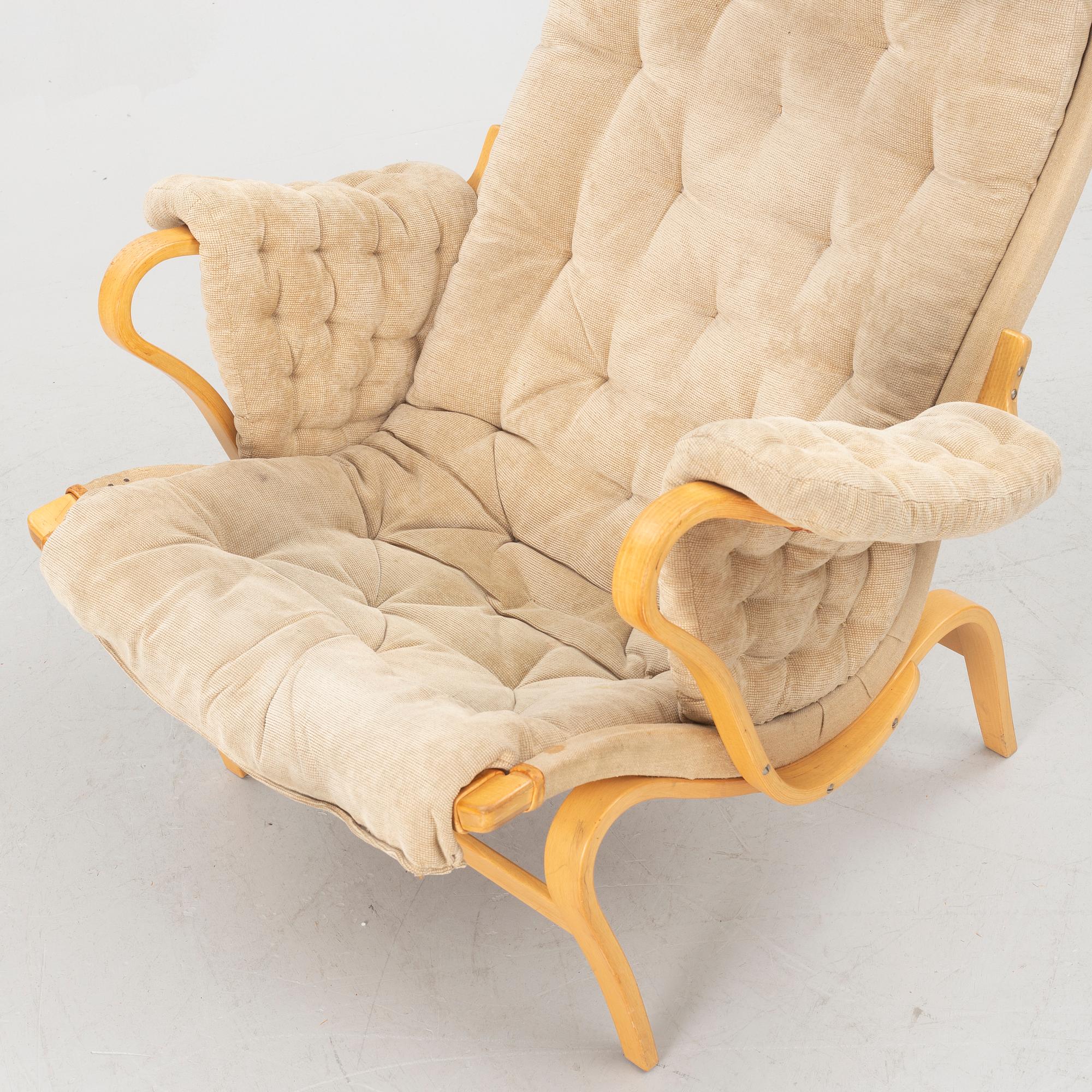 Bruno Mathsson, a 'Pernilla' armchair, Dux.