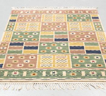 Märta Måås-Fjetterström, matta, "Ängarna", flossa, ca 212,5 x 158,5 cm, signerad AB MMF.