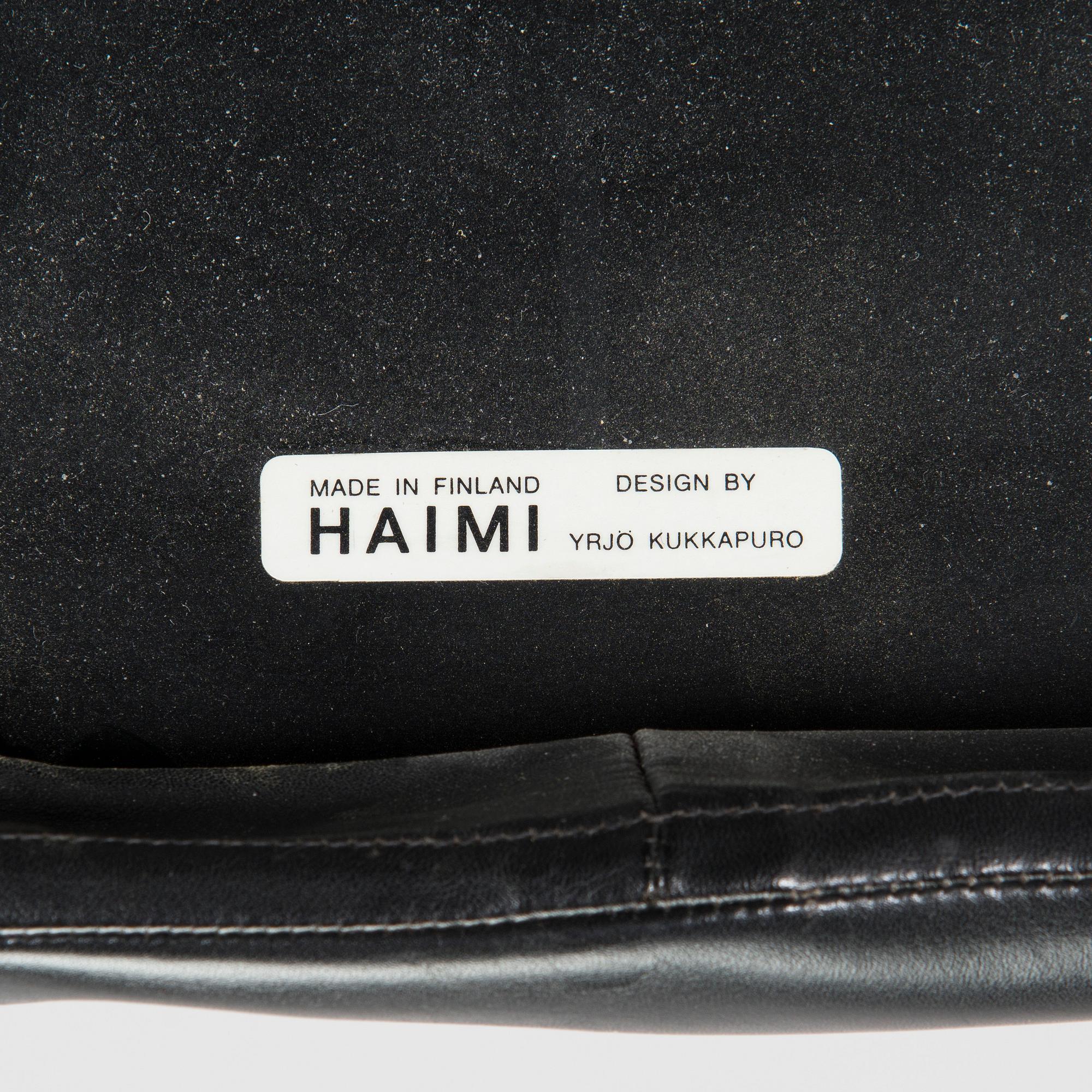 Yrjö Kukkapuro, fåtöljer, ett par, "Junior", Haimi 1960-talets slut.