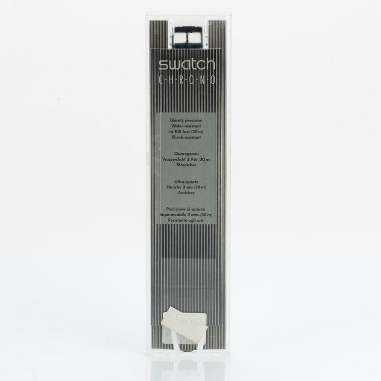 Swatch, Chrono, Timeless Zone, wristwatch, chronograph, 37 mm.