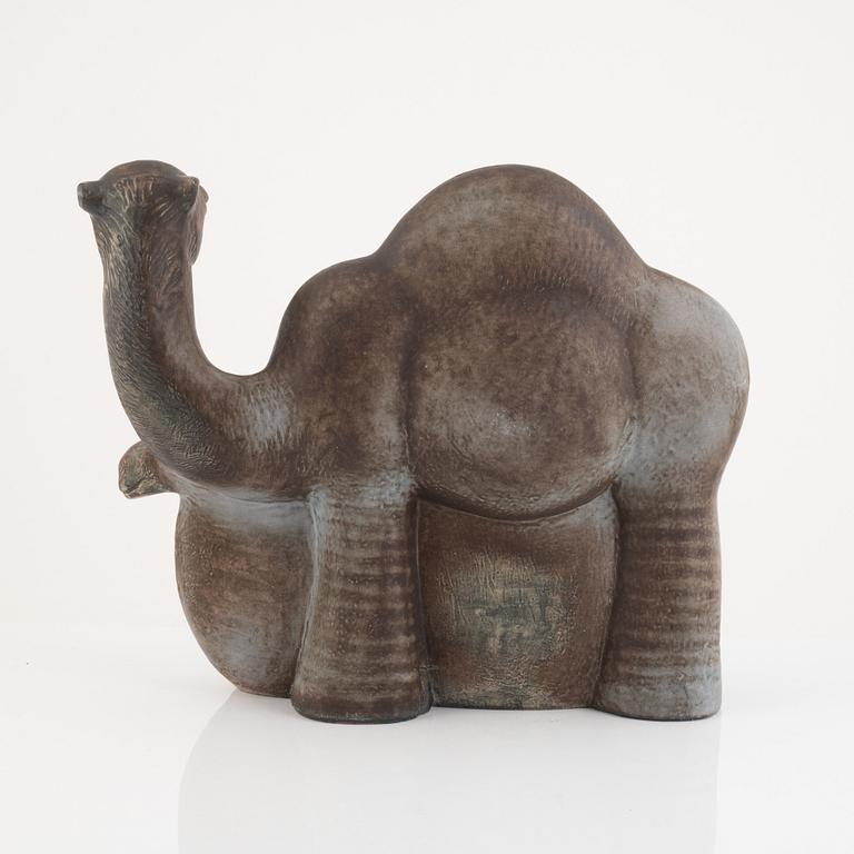 Lisa Larson, a "Dromedary" stoneware figurine, Gustavsbergs Studio, Sweden.