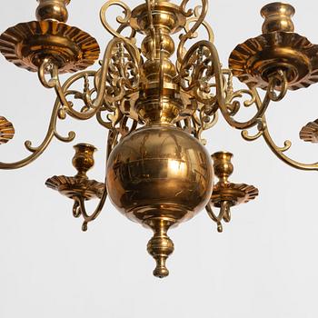 Chandelier, Baroque style, Gusums Bruk.