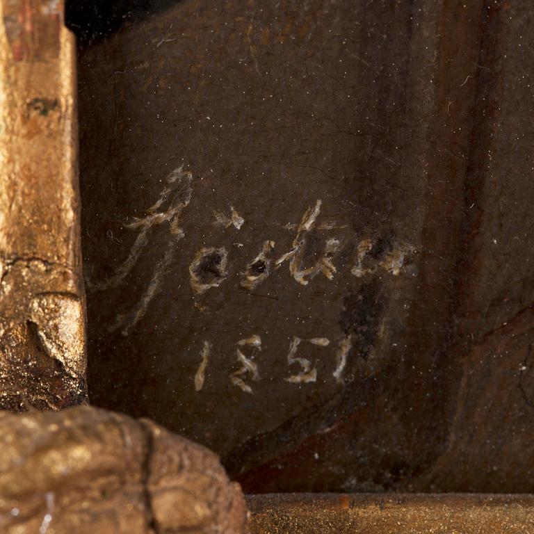 Melker Fredrik Sjösteen (Sjösten), "Interiör av en källare i Stockholm" (=Interior from a basement in Stockholm).