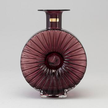 HELENA TYNELL, flaska, glas, "Solflaska", Riihimäen Lasi Oy, 1900-talets andra hälft.