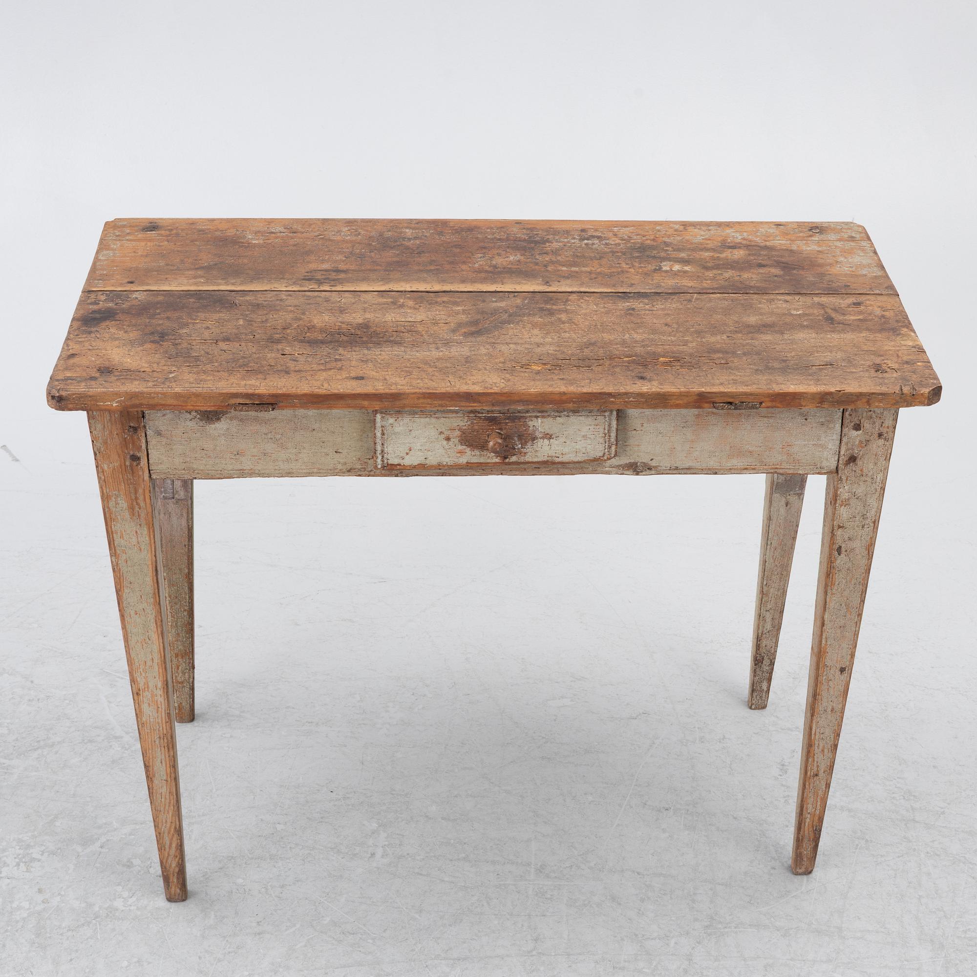 Table, folk art, 19th century.