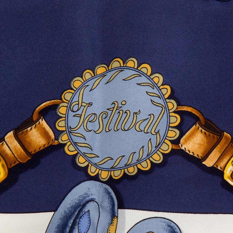 A "Festival" scarf by Hermès.