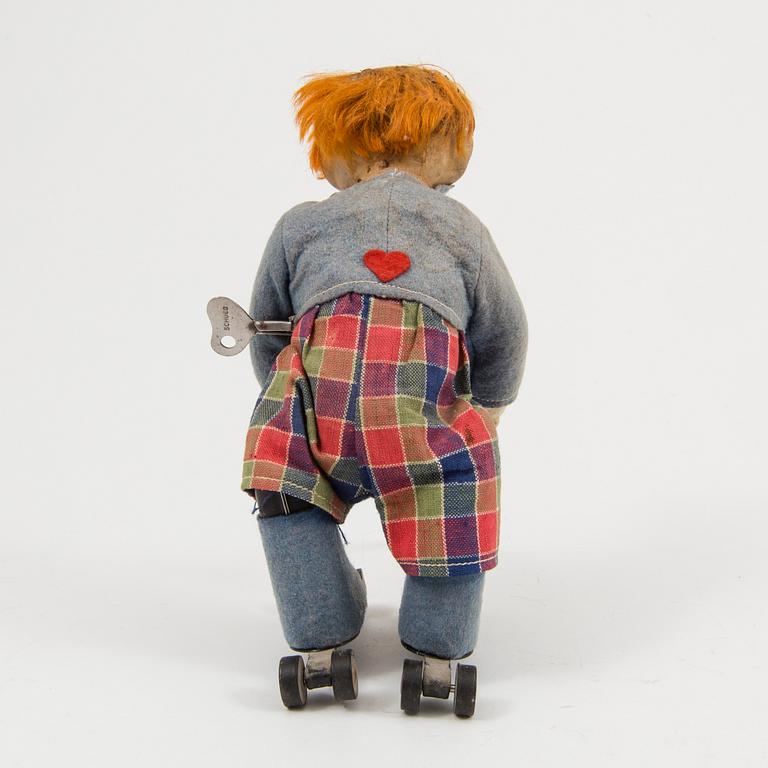 A Schuco "Rolly" clown Germany c. 1950.