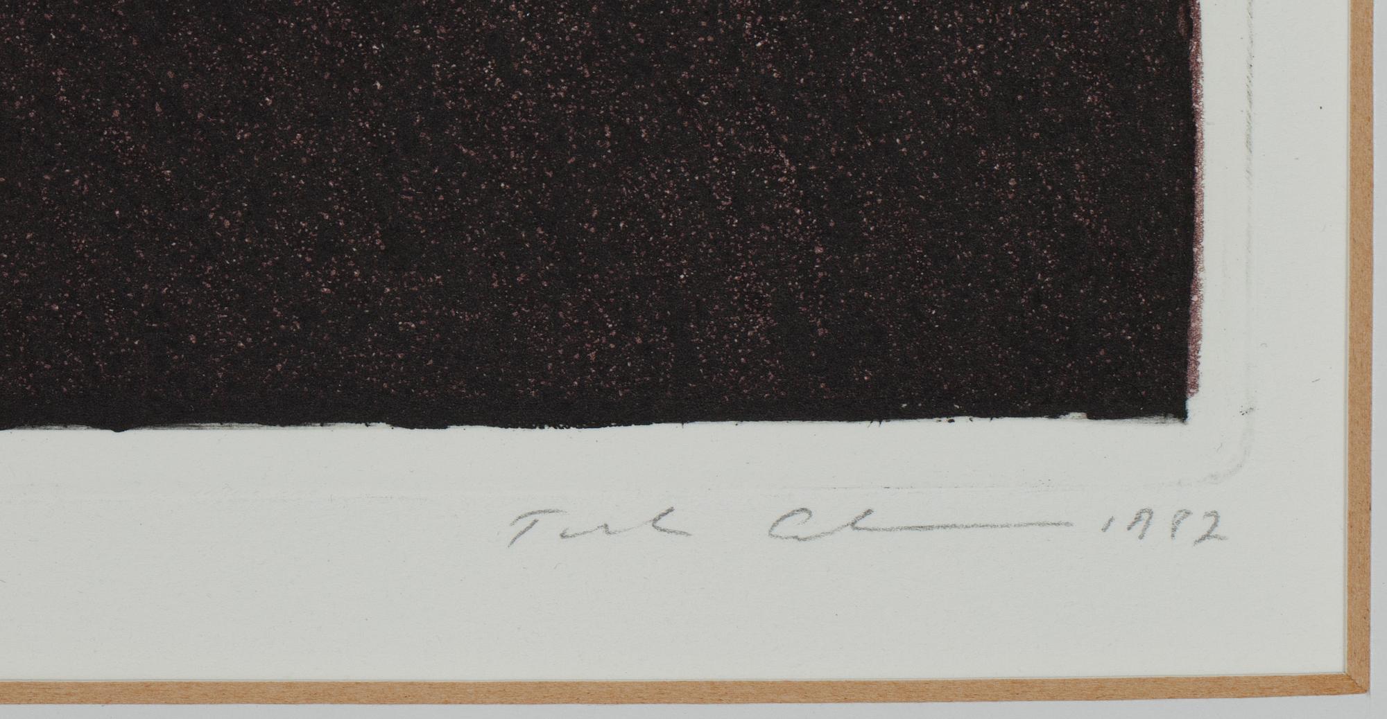 TUULA LEHTINEN, färglitografi, sign. och dat. 1982, nr 21/50.