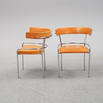 A pair of 'GA-1' armchairs by Gunnar Asplund for Källemo, after 1988.