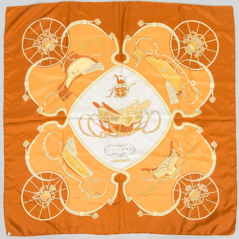 Hermès, a 'Springs' scarf.