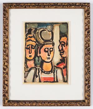 Georges Rouault, "Trio", from "Fleure du mal".