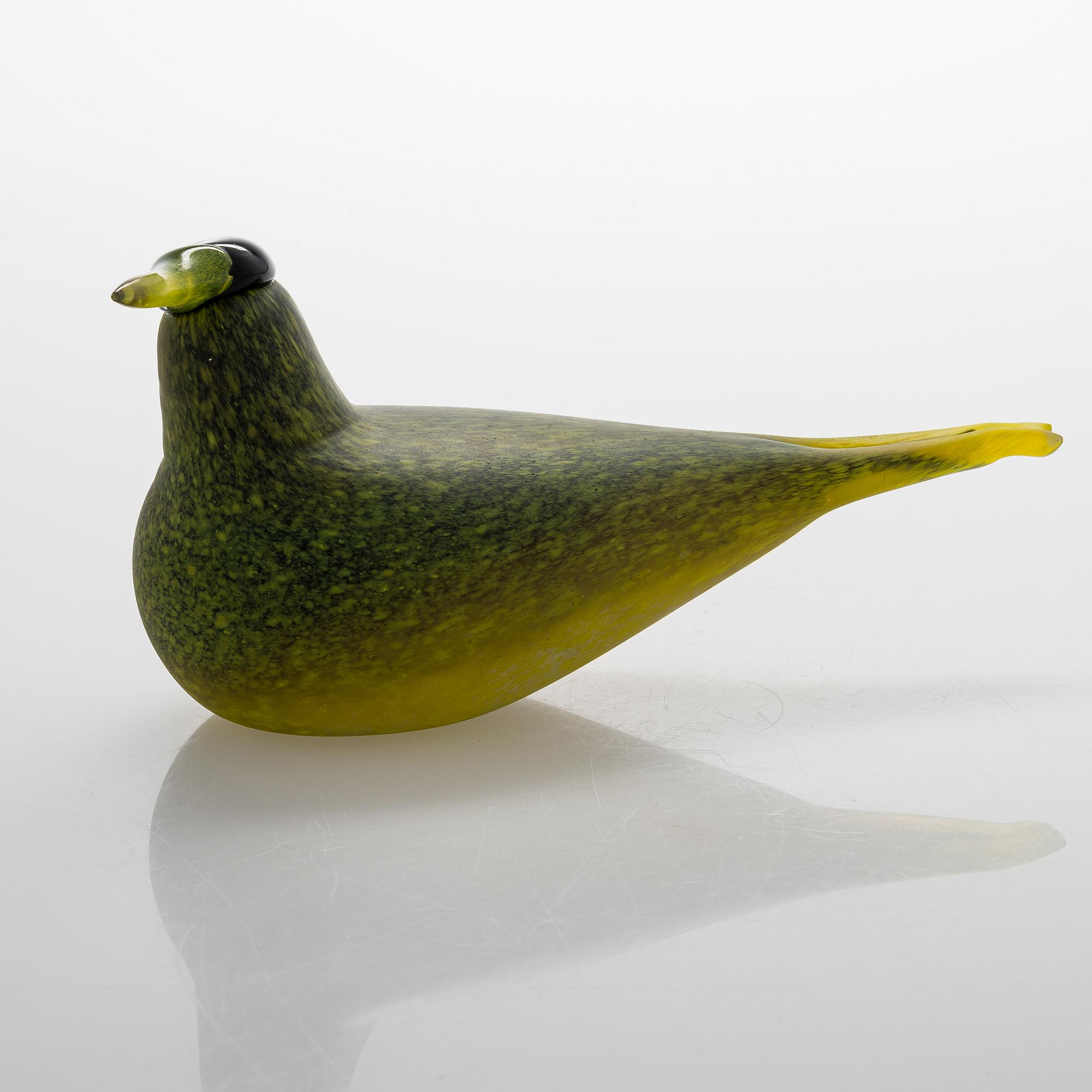 Oiva Toikka, A glass bird, signed O. Toikka Nuutajärvi.