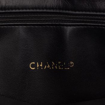 Chanel, a black quilted leather handbag, 1980's.