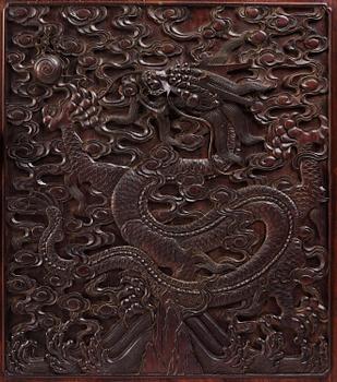 A large Imperial Hongmu compound cabinet, Qingdynasty, 19th century.