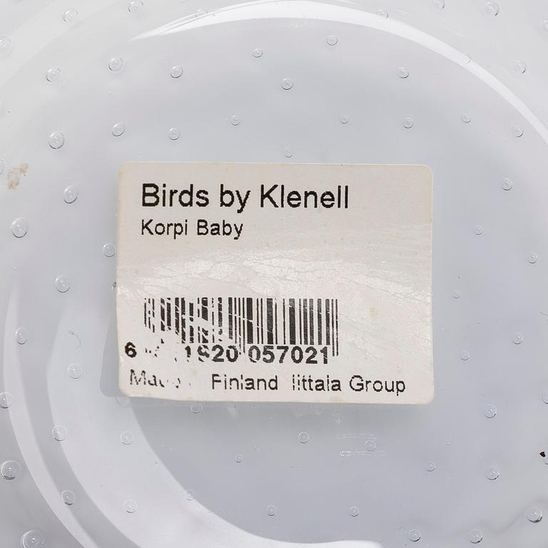 Matti Klenell, a 'Korpi Baby' glass bird, signed M. Klenell, Iittala.