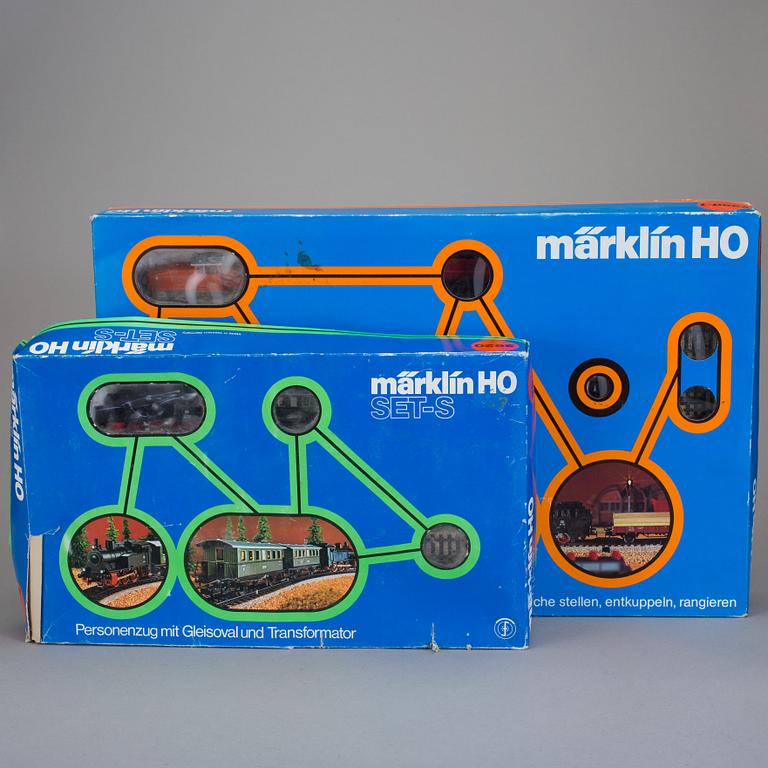 TÅGSET 2 stycken samt RÄLS, Märklin, Tyskland.