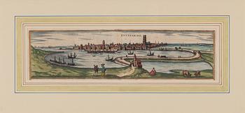 Frans Hogenberg, Dunkerque från sjösidan.