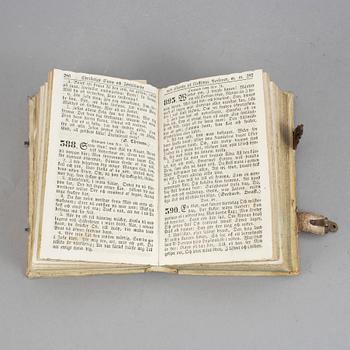 BRUDPSALMBÖCKER, 3 stycken, allmoge, 1800-talets första hälft.