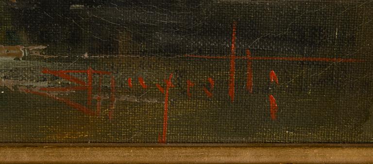 ERCOLE MAGROTTI, oil on canvas, signed.