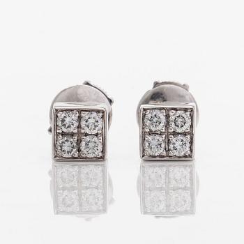 Bulgari, örhängen, "Lucea", 18K vitguld och briljantslipade diamanter.
