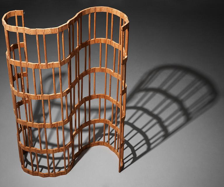 A Swedish room divider, possibly executed by the company Lublins, 1940's.