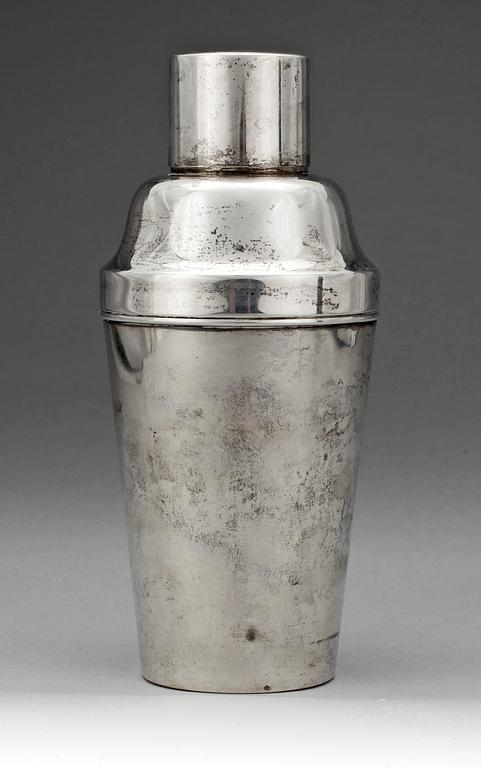 SHAKER, silver, CG Hallberg, Stockholm, 1931. Tot ca 365 gr.