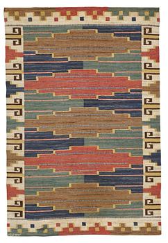 199. Märta Måås-Fjetterström, Matto, "Blå heden", flat weave, ca 218,5-222 x 148,5 cm, signed AB MMF.