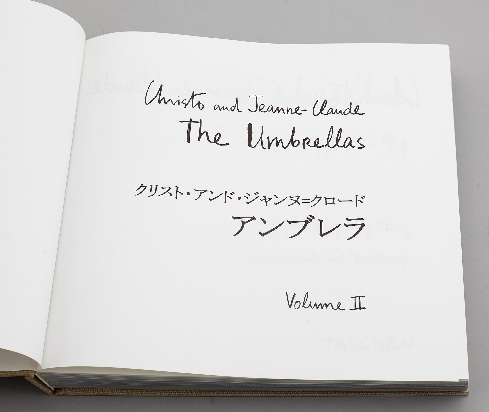 CHRISTO & JEANNE-CLAUDE, 2 volume book project with fabric application. Published in 1998.