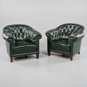 FÅTÖLJER, ett par, 1900-talets andra hälft.