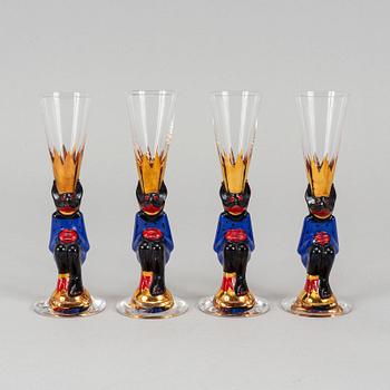 12 glasses from "Nobelservisen" by Gunnar Cyrén, Orrefors.