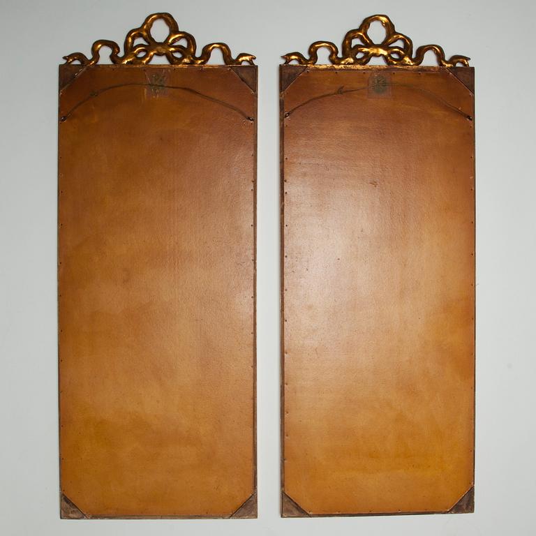 SPEGLAR, ett par, Georg Kleis Kunsthandel, Danmark ca 1900.