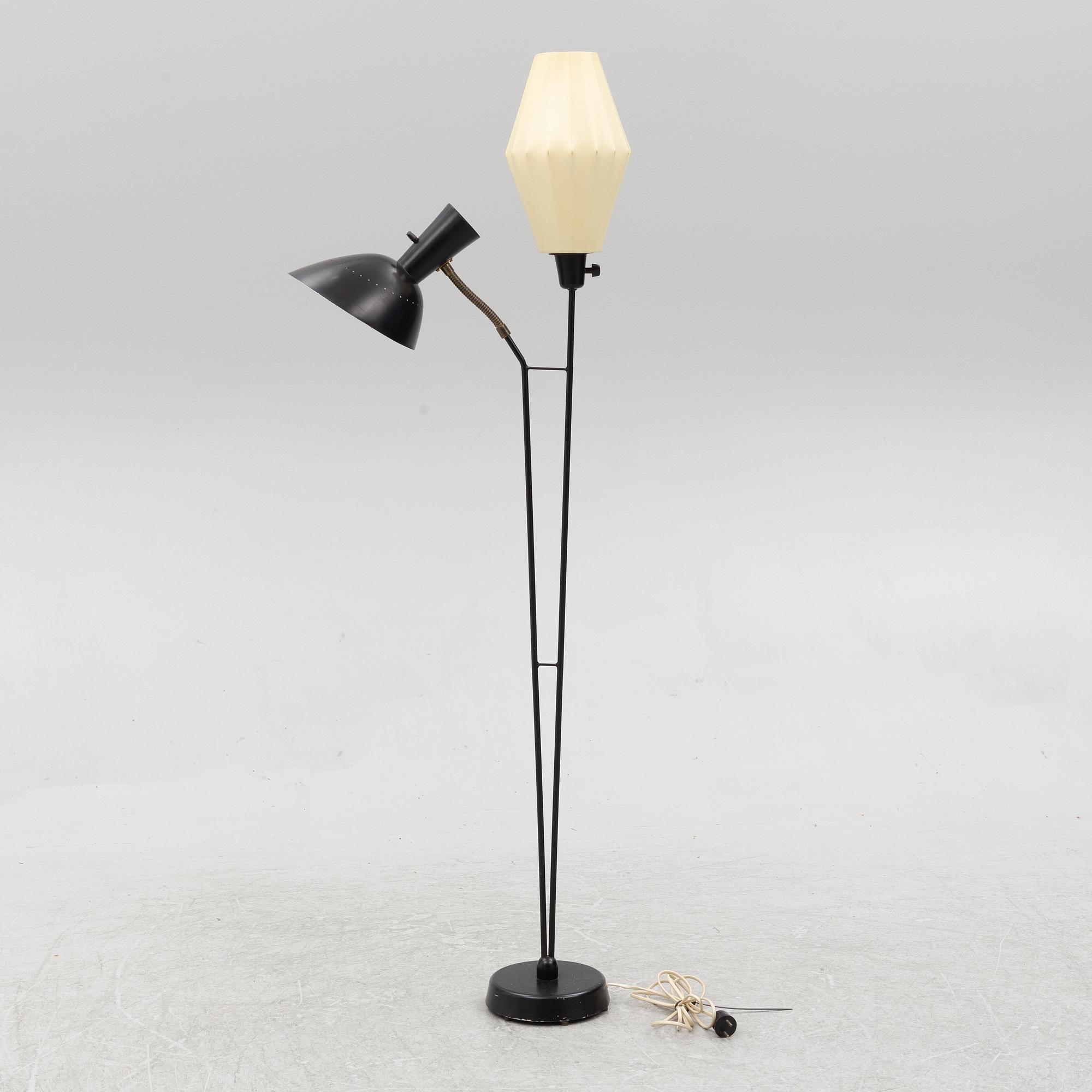 Floor lamp, Sweden, mid-20th century.