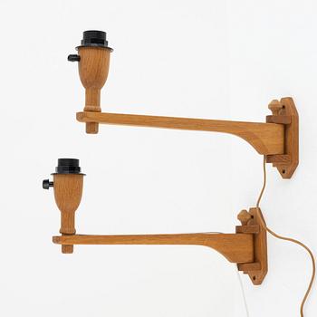 Carl Malmsten, a pair of 'Curt' wall lamps, second half of the 20th Century.