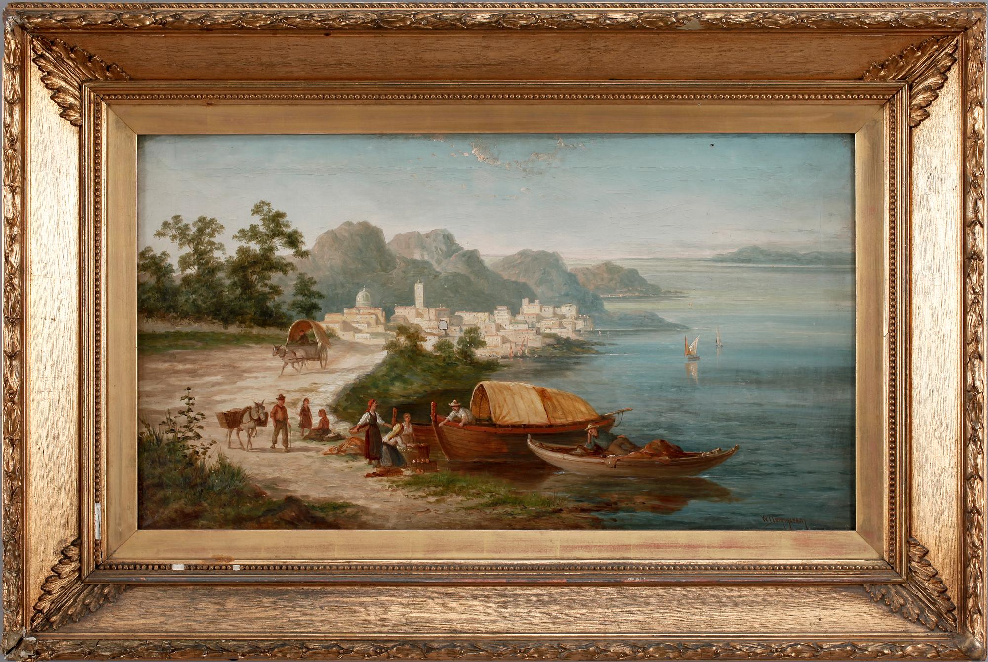 WILLIAM RAYMOND DOMMERSEN, olja på duk. Sign.