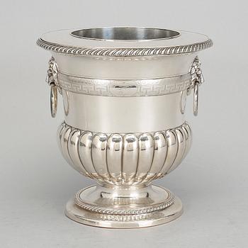 CHAMPAGNEKYLARE, nysilver. Sannolikt England, 1900-tal.