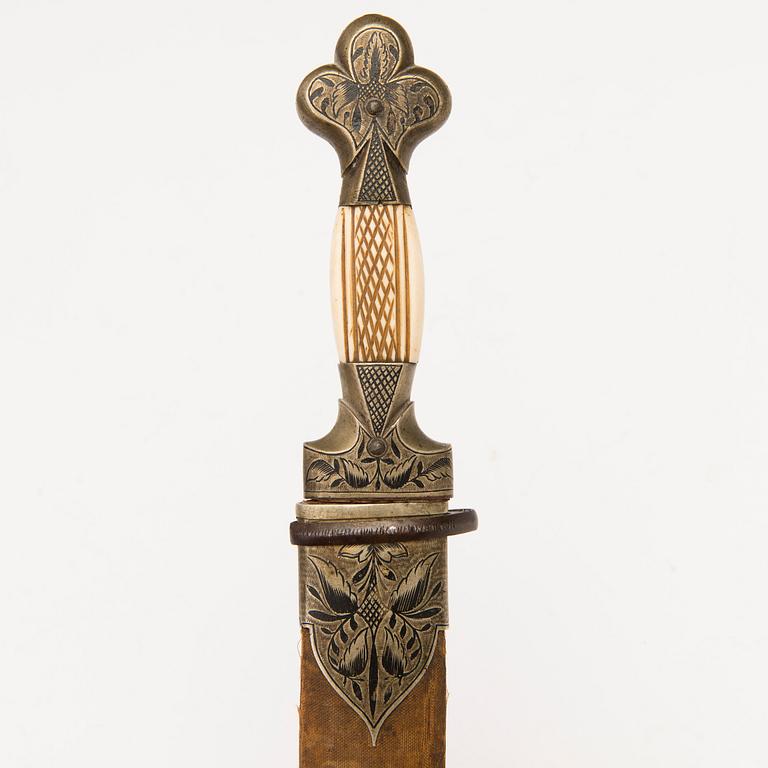 A Russian/Oriental Kindjal dagger, 1800/1900s.