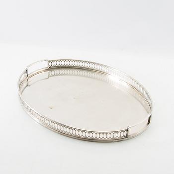 Trays 4 pcs of silver-plated metal, first half of the 20th century.