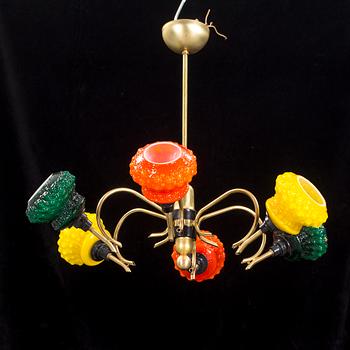 TAKLAMPA, 1950/60-tal. Höjd 52 cm.