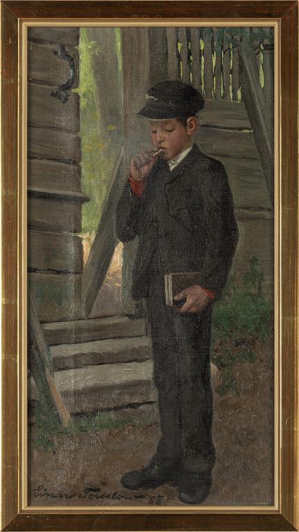 Einar Torsslow, olja på duk, signerad och daterad -88.